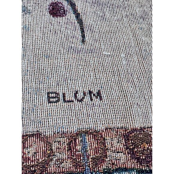 Leaping Deer Reindeer Christmas Vintage‎ Tapestry Afghan Throw 50x60 Cheri Blum - Picture 3 of 9